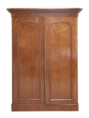 Lot 378 - A Victorian mahogany wardrobe