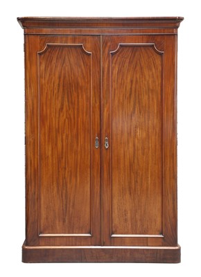 Lot 310 - A Victorian mahogany wardrobe