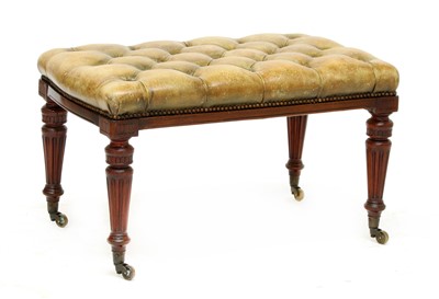 Lot 150 - A Victorian mahogany footstool