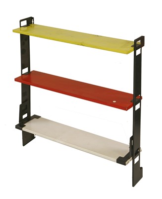 Lot 275 - A powder-coated wall shelf