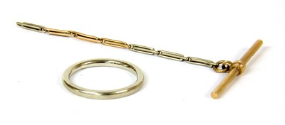 Lot 10B - A platinum plain wedding ring