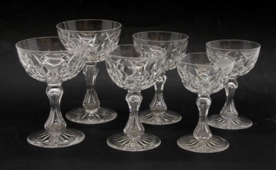 Lot 169 - A part suite of Edwardian cut crystal glass