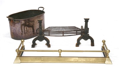 Lot 258 - A pair of andirons