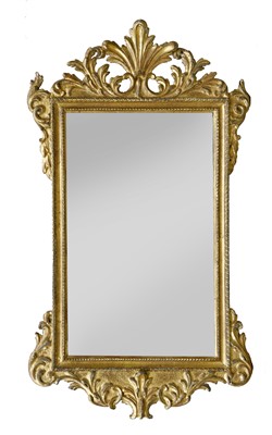 Lot 351 - A George II-style giltwood wall mirror