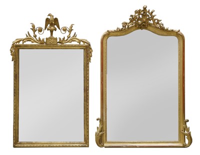 Lot 352 - A gilt gesso wall mirror