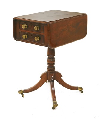 Lot 361 - A Regency mahogany drop-leaf worktable