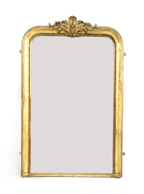 Lot 369 - A Victorian giltwood overmantel mirror