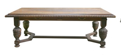 Lot 118 - A Victorian walnut library table