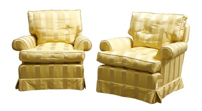 Lot 30 - A pair of modern armchairs