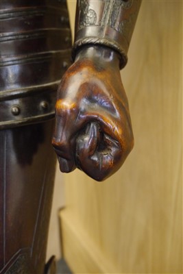 Lot 679 - A well carved Continental walnut figure