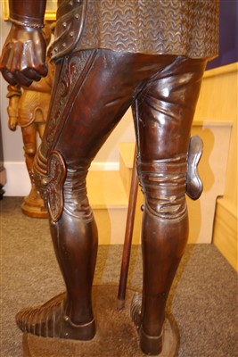 Lot 679 - A well carved Continental walnut figure