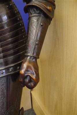 Lot 679 - A well carved Continental walnut figure