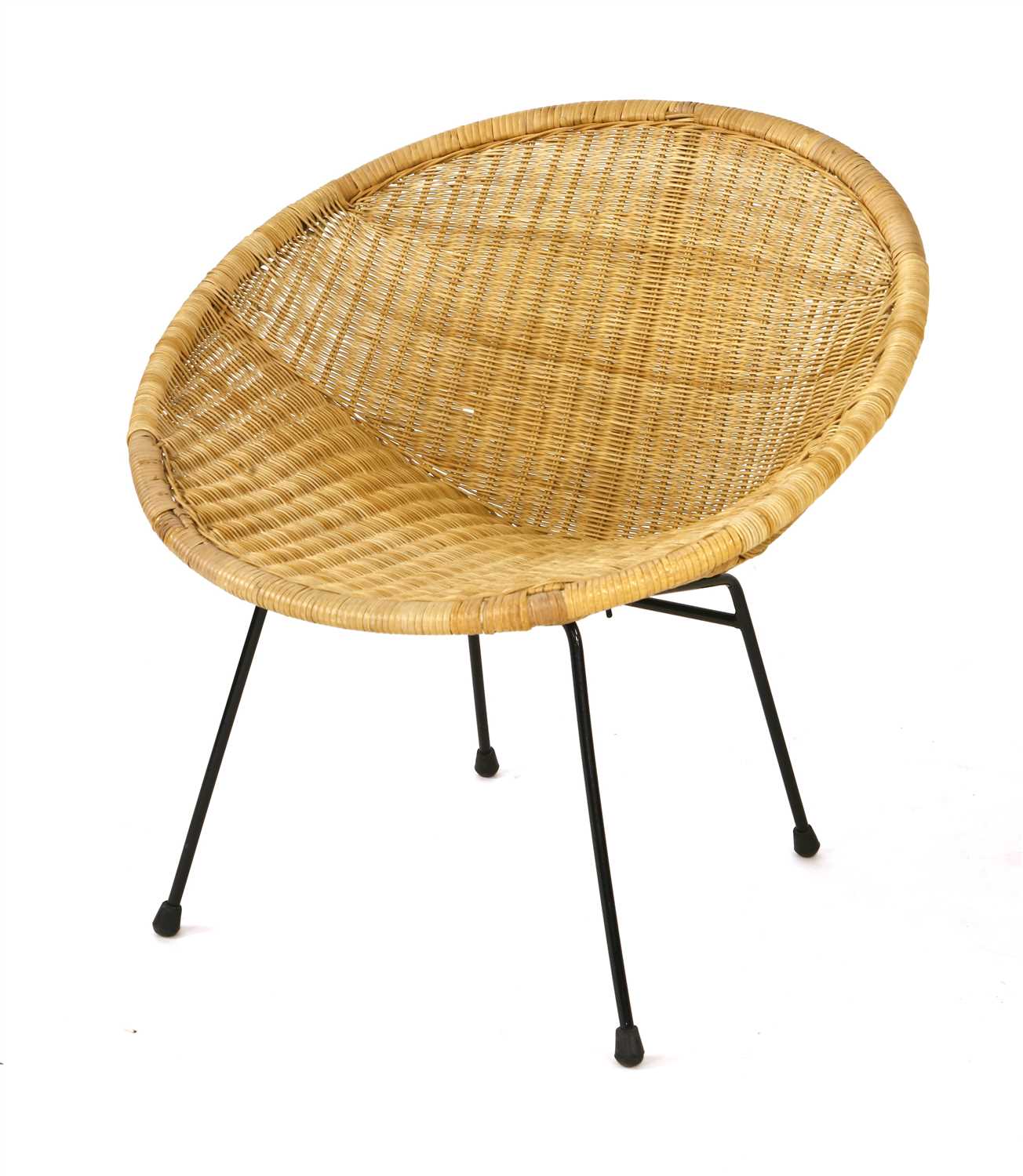 Lot 46 - A wicker chair