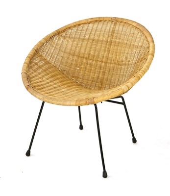 Lot 46 - A wicker chair