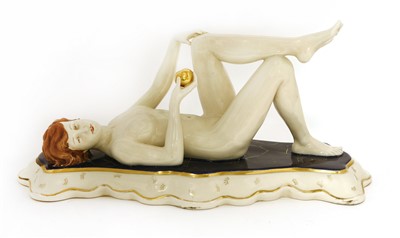 Lot 235 - A Royal Dux figure of a nude