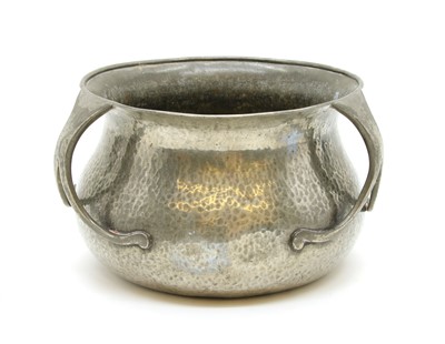 Lot 137 - A Liberty & Co Art Nouveau pewter handled bowl