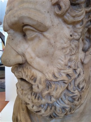 Lot 374 - A Roman marble portrait bust of Sophocles