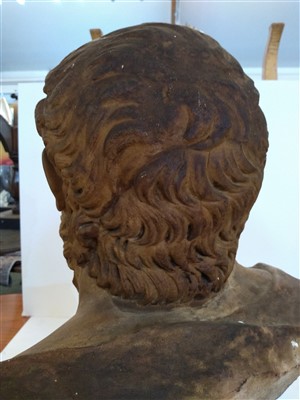 Lot 374 - A Roman marble portrait bust of Sophocles