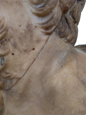 Lot 374 - A Roman marble portrait bust of Sophocles