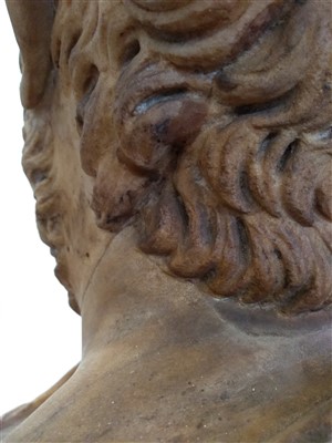 Lot 374 - A Roman marble portrait bust of Sophocles