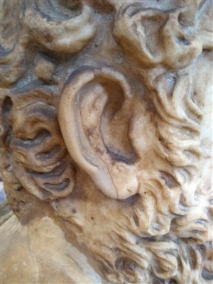 Lot 374 - A Roman marble portrait bust of Sophocles