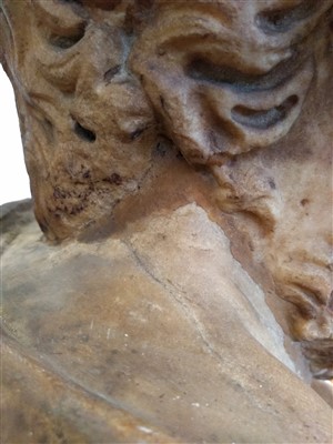 Lot 374 - A Roman marble portrait bust of Sophocles