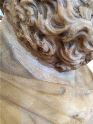 Lot 374 - A Roman marble portrait bust of Sophocles