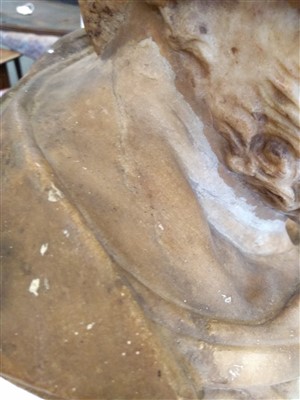 Lot 374 - A Roman marble portrait bust of Sophocles