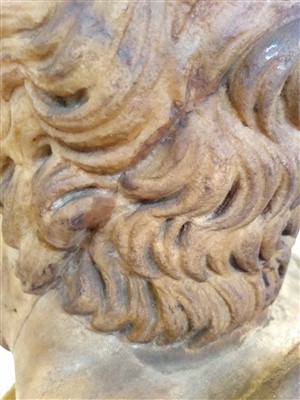 Lot 374 - A Roman marble portrait bust of Sophocles