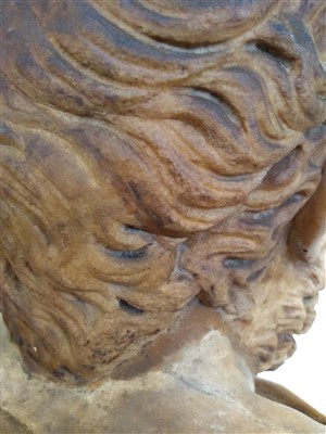 Lot 374 - A Roman marble portrait bust of Sophocles