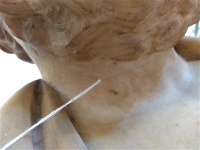 Lot 216 - An Italian carved marble bust of Socrates
