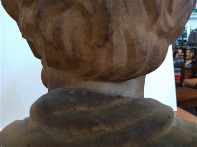 Lot 216 - An Italian carved marble bust of Socrates