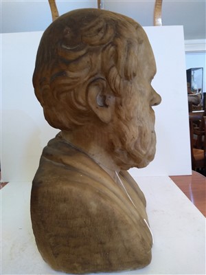 Lot 216 - An Italian carved marble bust of Socrates