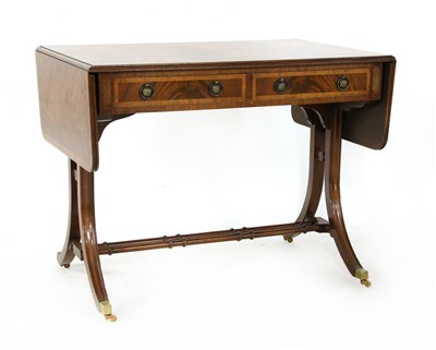 Lot 266 - A walnut sofa table