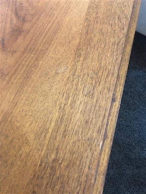 Lot 281 - A Danish teak drop-leaf dining table
