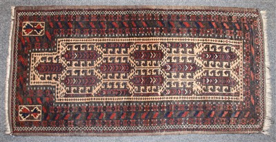 Lot 253A - A hand knotted Persian prayer rug