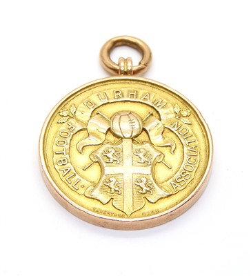 Lot 14 - A 9ct Durham Football Association Challenge Cup Winners medal