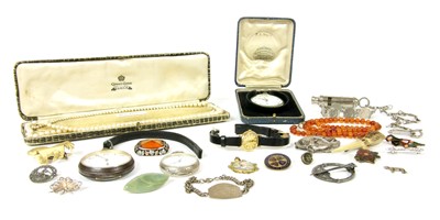 Lot 22 - A ladies Omega DeVille strap watch