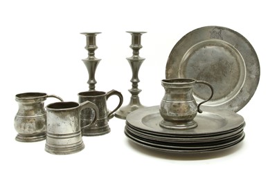Lot 187 - Pewter wares