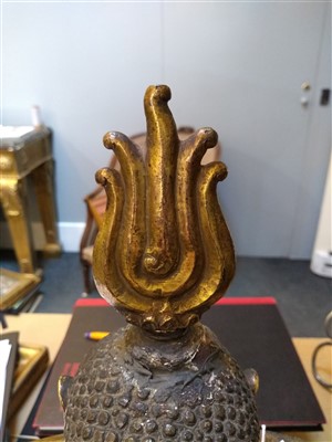 Lot 564 - A gilt bronze figure of Buddha