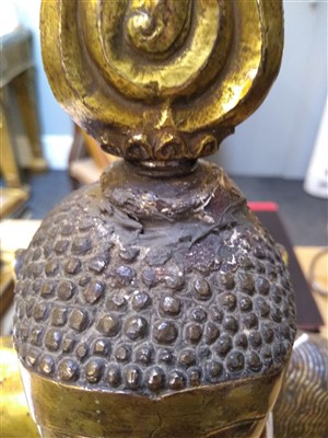 Lot 564 - A gilt bronze figure of Buddha