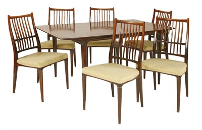 Lot 32 - A rosewood dining table