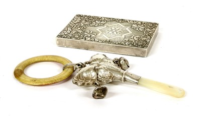 Lot 31 - A George IV silver card case