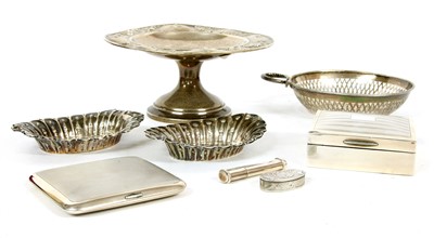 Lot 88 - A hallmarked silver pierced dish