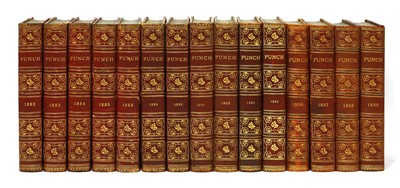 Lot 95 - Punch Magazine: 35 volumes; 1882-1920