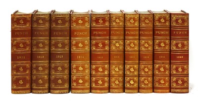 Lot 95 - Punch Magazine: 35 volumes; 1882-1920