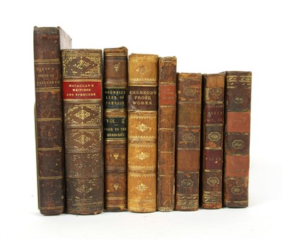 Lot 301 - A large quantity of mixed cloth and leather bound books