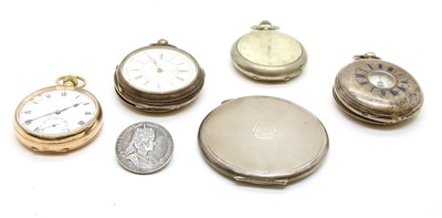 Lot 24 - A 9ct gold open face pocket watch