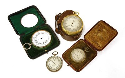Lot 368 - Four pocket barometers