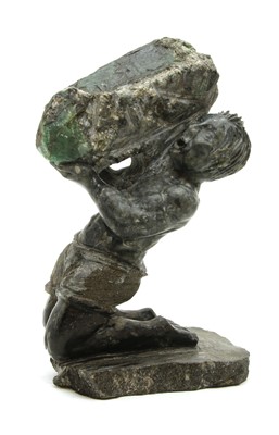 Lot 238 - A South American carved hardstone figure